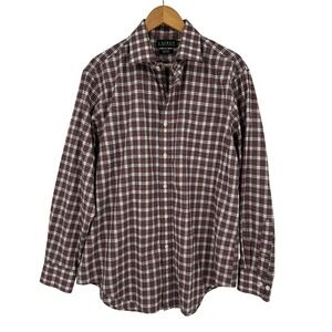 Lauren Ralph Lauren Classic Fit Non Iron‎ Plaid Dress Shirt 16 1/2 34/35